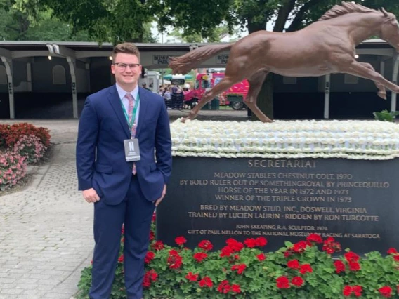 Eric DeCoster at Belmont