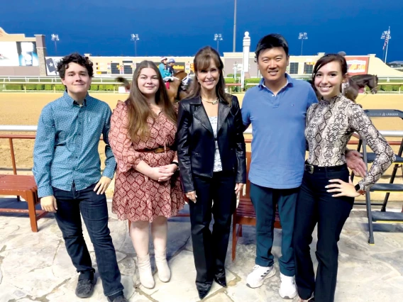 AQHA Chief Racing Officer Janet VanBebber meets with students at the Challenge Championships.