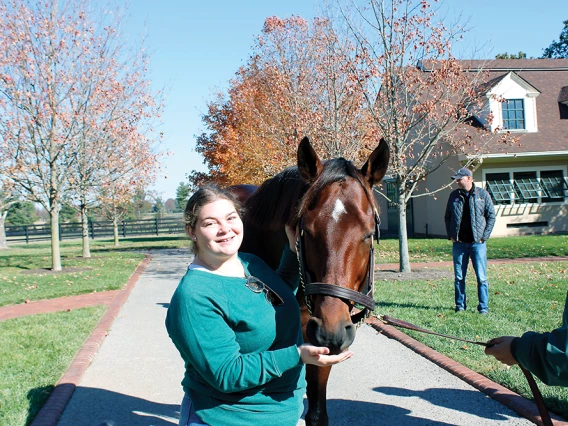 Alicia Evans with Flightline