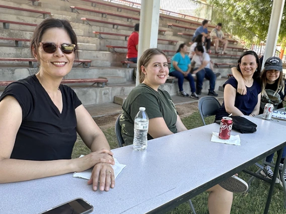 ACBS BBQ - people eating, receiving awards and eating delicious food!