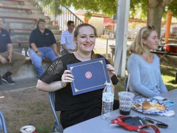 ACBS BBQ - people eating, receiving awards and eating delicious food!