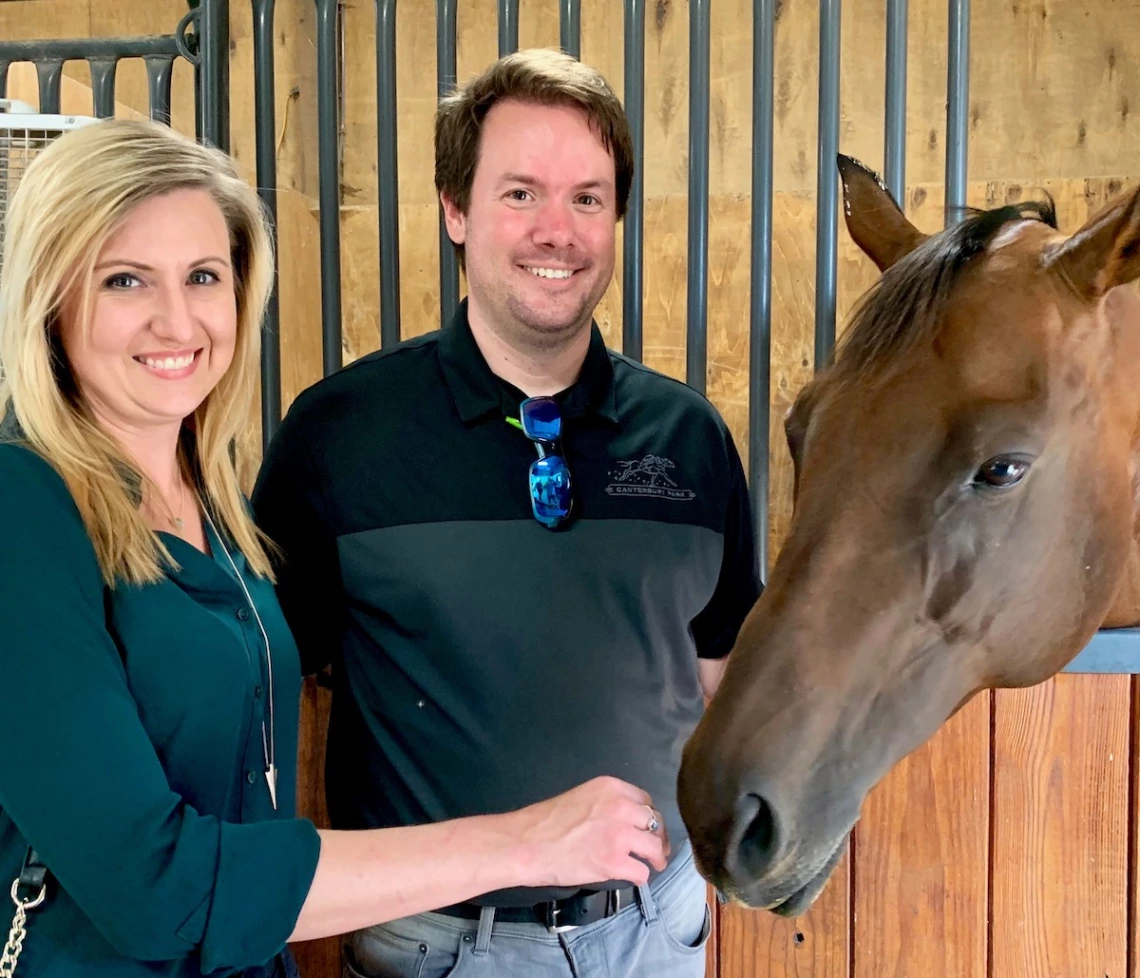 Andrew Offerman, Jen Perkins, and Sky and Sea (Canterbury Park Horse of the Year, 2014)