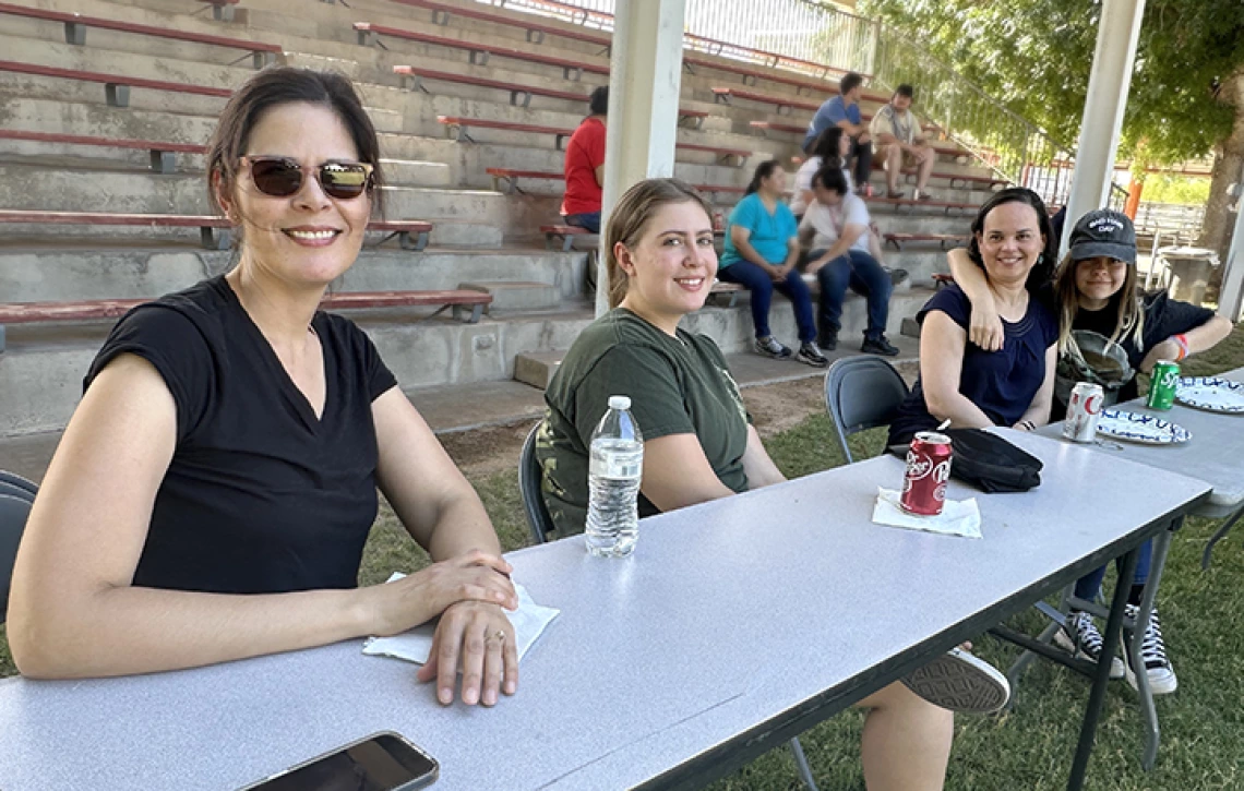 ACBS BBQ - people eating, receiving awards and eating delicious food!