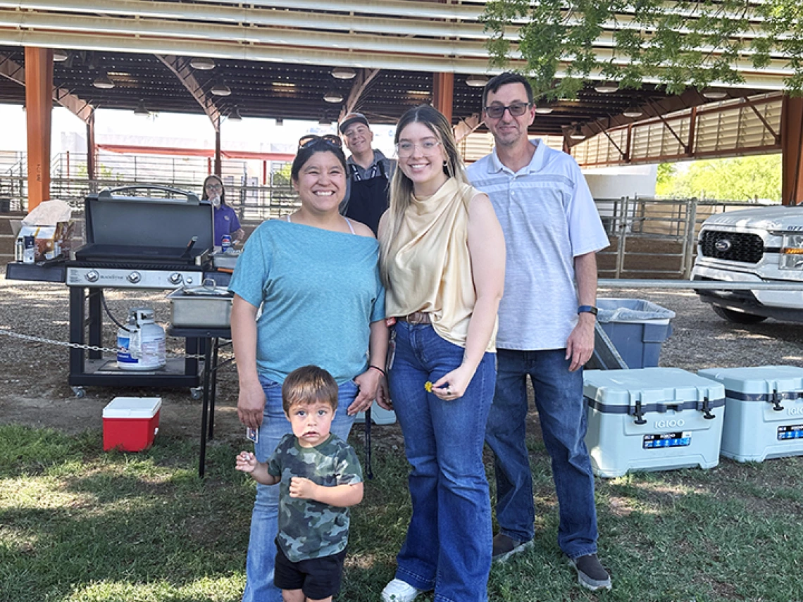 ACBS BBQ - people eating, receiving awards and eating delicious food!