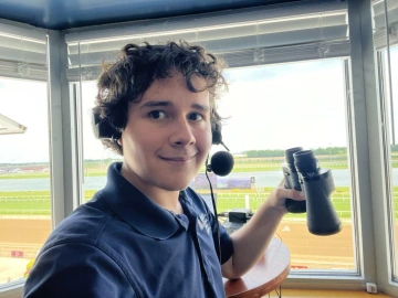 Nathan Klein at racetrack