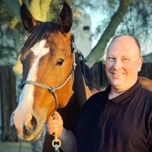 Dr. Ryan Wolker with horse